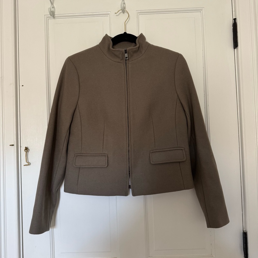 Banana Republic Italian wool zip up jacket
